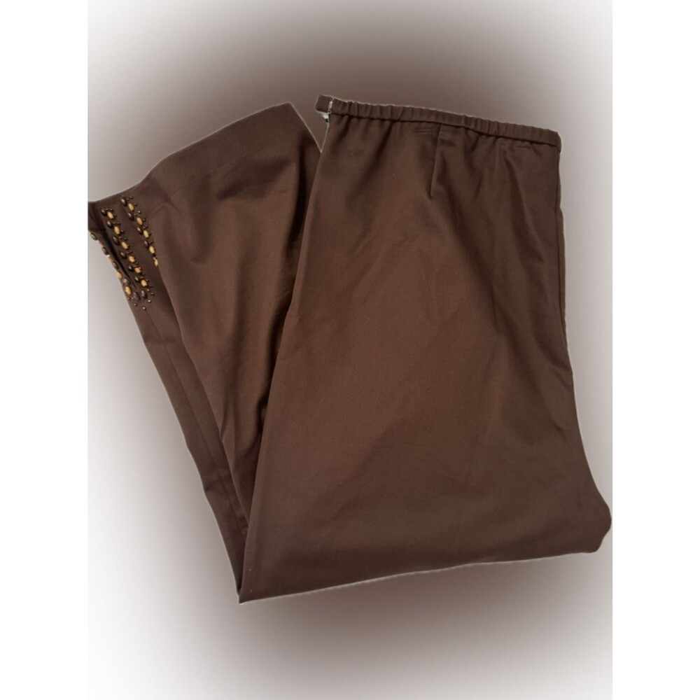 City Girl brown pants with beaded detailing!